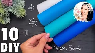10 IDEAS! ❄️ 3D Paper Snowflakes Christmas Paper Craft Christmas Ornaments