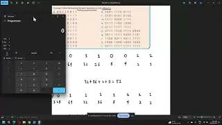 Binary To Denary Conversion Checking Using Windows Calculator