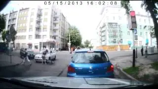 Прикольная авария!!!