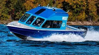 Алюминиевый Катер с Кабиной В ПОЛНЫЙ РОСТ. Bossforr 740 West ОБЗОР Катера.