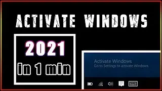 ✔️How to activate windows in 2021 | windows10 , 8.1, 8 , 7 | activate windows in less than 1 min |