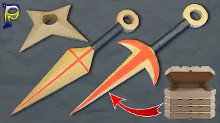 DO NOT THROW IT AWAY! How to make KUNAI | KUNAI MINATO | SHURIKEN NARUTO from cardboard.