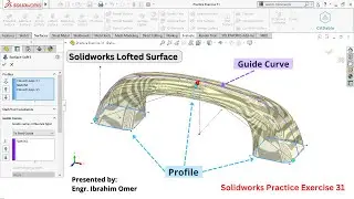 Solidworks Lofted Surface | How to use loft feature | Create Handle in solidworks | CADable