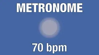 70 BPM Metronome | Audio + Visual