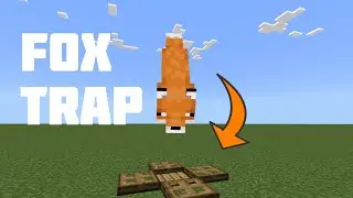 How to make a FOX TRAP in MINECRAFT !!