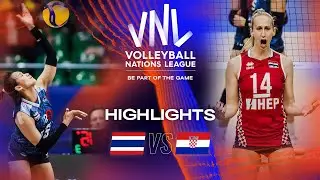 🇹🇭 THA vs. 🇭🇷 CRO - Highlights Week 2 | Women's VNL 2023