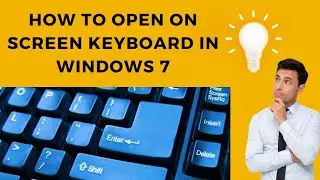 How to open on screen keyboard in windows 7 || on screen keyboard [hindi]