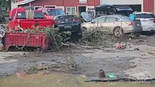 08-09-2024 Westfield, Pennsylvania - Flash Flood Emergency - Damage - Water in Homes