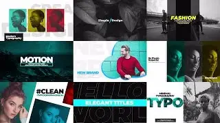 Typography Pack V2 Premiere Pro Templates