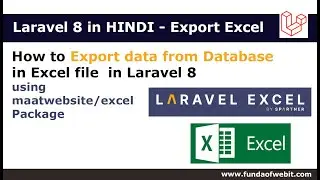 Export data in Excel file in laravel in Hindi | Export data from database to excel in laravel Hindi