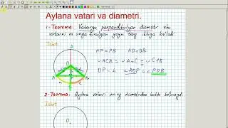 Aylana vatari va diametri. Geometriya 8-sinf. 40-dars