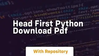 head first python download pdf