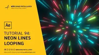 Neon Lines Looping Background  - After Effects Tutorial