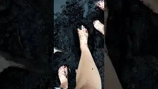 Barefoot 👣 Walking In Mud At Our Mudpit 😍🌏💖👣