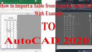AutoCAD to  Excel Data Link Table || AutoCAD 2020 || AutoCAD Tutorial || AutoCAD MAGIC