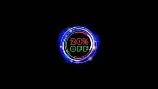 20% OFF 4K Neon Glowing Circle With Green Screen | Loop Video | BLACK SCREEN BACKGROUND | Glow Text