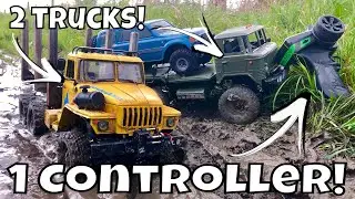 NEW WPL Upgrades! New Winch, V2 Sound, V3 Controller! Control 2 RC's with one Transmitter!