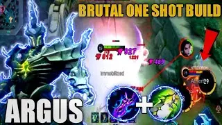 ARGUS BRUTAL ONE SHOT BUILD | TOP 1 ARGUS BUILD 2022 | MOBILE LEGENDS