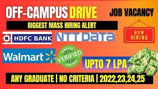 Off campus Drive Hiring for Freshers 2023 Grad | Biggest Mass Hiring opportunity | No Criteria