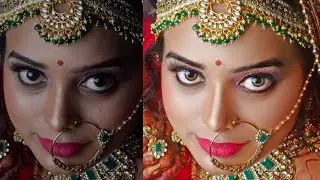 Photoshop Tutorial: Wedding Bridal Photos Retouching In just 3 mints By|| Brightness40 Photography||