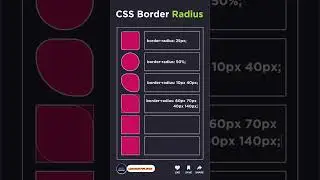 CSS different border radius designs. 