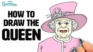 How to draw Queen Elizabeth II for The Platinum Jubilee