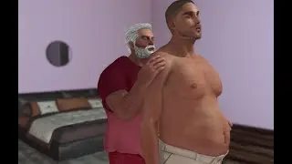 The Magic Touch of Saint Nick : Male Weight Gain Animation