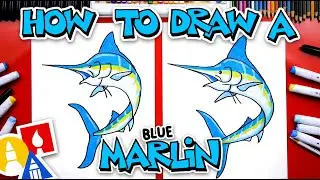 How To Draw A Blue Marlin