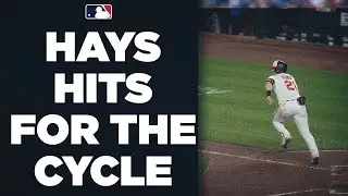 Austin Hays hits for the cycle in just 6 innings!