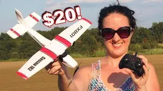 $20 RC Foam Cessna 182 RC Plane RTF - Will It Fly? - TheRcSaylors