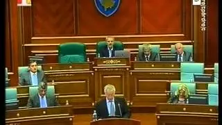 KUVENDI I KOSOVES SEANCE E JASHTEZAKONSHME PER PROCESIN E HARADINAJ LAJM