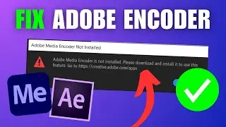 FIX Adobe Media Encoder Not Working With After Effects