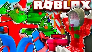 😰МЕНЯ ПЫТАЕТСЯ **УБИТЬ** ГРИНЧ В РОБЛОКС!!! ИСТОРИЯ О ТОМ КАК Я СПАС НОВЫЙ ГОД ОТ ГРИНЧА В ROBLOX!!!
