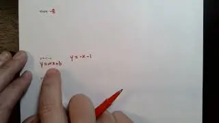 Finding the slope and y intercept of a line given its equation in the form y = mx + b