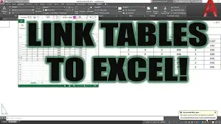 AutoCAD How To Link Excel Tables to AutoCAD - Super Easy & Dynamic | 2 Minute Tuesday