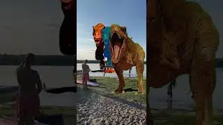 Tyrannosaurus T Rex chase! Part 41! My Jurassic World New fan movie 2024! Dinosaur cartoon video!