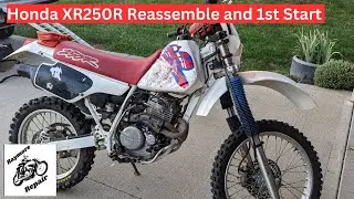 Honda XR250R Reassembly and First Start. 1995 Honda Dirt Bike Top End Rebuild. Offroad Fun Ahead.