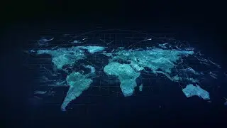 Connecting Network World Map Stock Motion Graphics