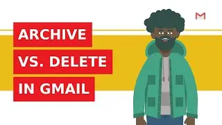 What is the difference between archiving and deleting messages in Gmail?