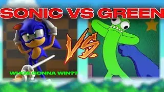 Zero Two Dodging meme - Sonic vs Green Rainbow Friend