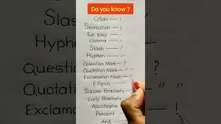 Symbols in English
