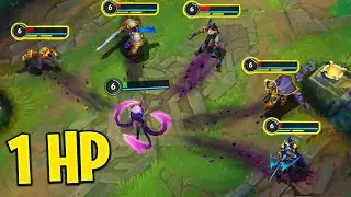 Wild Rift: 1 HP MASSACRE! - Best 1HP Plays