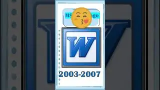 MS word icon change over years