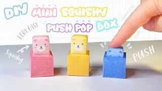 DIY Mini Squishy Push Pop Box [FREE TEMPLATE]