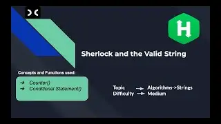 Sherlock and the Valid String | HackerRank | Algorithms | String