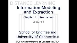 Information Extraction/ Estimation - Lecture 01 - Dr. Yaakov Bar-Shalom - University of Connecticut