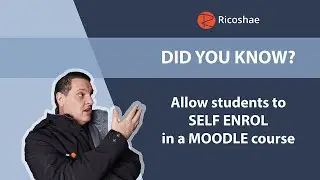 Did you know? - You can ALLOW students to SELF ENROL in courses in MOODLE!