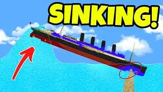 Trying EVERYTHING to SINK The RMS Lusitania! Floating Sandbox