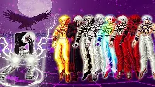 [KOF Mugen] Orochi Iori XIII WF LV 12 Vs 8 Multi Color Orochi Team