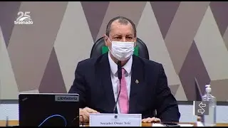 Na CPI, Omar Aziz critica condução de Bolsonaro no enfrentamento da pandemia